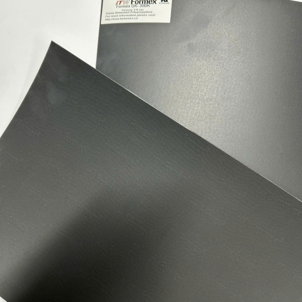 GK-30 Tấm Polypropylene Chống Cháy Formex™ GK-30 (0.76mm, Tự nhiên/Đen, UL94 V-0)