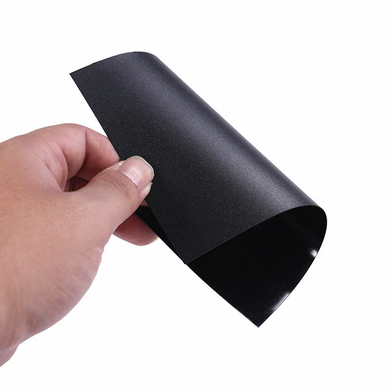 DFR-D117ECO35 - Màng nhựa Polycarbonate (BLACK PC FILM) chống cháy UL94 VTM-2 & V-2 màu đen DONGFANG Mờ / Nhám (Matte / Velvet)